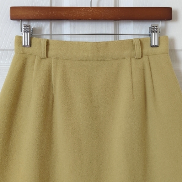L'Officiel 80's Vintage Wool & Cashmere Blend High Waisted Mini Skirt Pear 6 - Picture 2 of 11